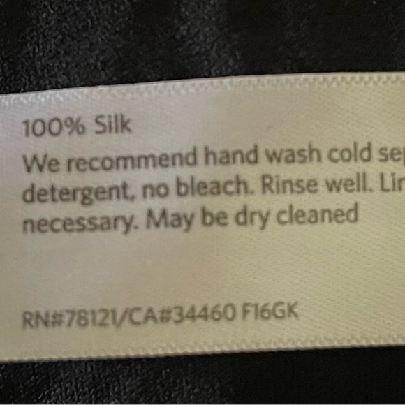 EILEEN FISHER SILK Elegant Black Long Sleeve Dress - Picture 3 of 5